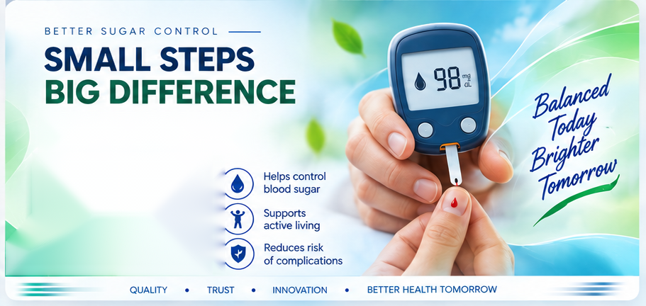 Diabetes care awareness banner